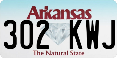 AR license plate 302KWJ