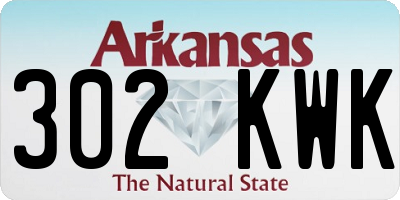 AR license plate 302KWK