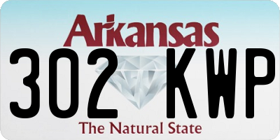 AR license plate 302KWP