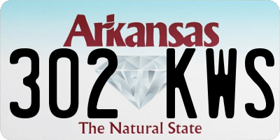 AR license plate 302KWS