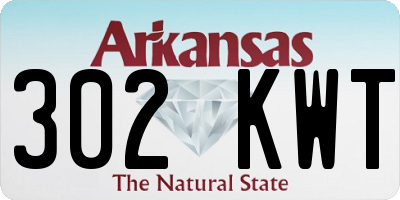 AR license plate 302KWT