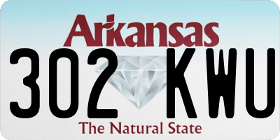 AR license plate 302KWU