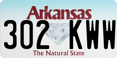 AR license plate 302KWW