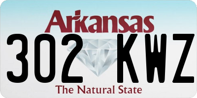AR license plate 302KWZ