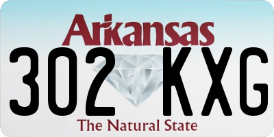 AR license plate 302KXG