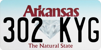 AR license plate 302KYG