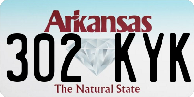 AR license plate 302KYK