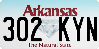 AR license plate 302KYN