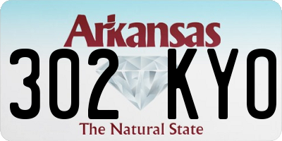 AR license plate 302KYO