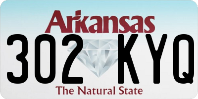 AR license plate 302KYQ