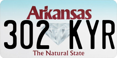 AR license plate 302KYR
