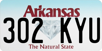 AR license plate 302KYU
