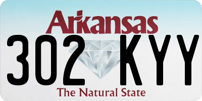 AR license plate 302KYY