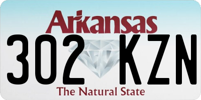 AR license plate 302KZN