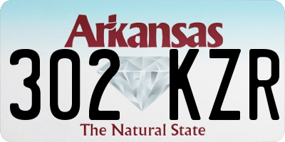 AR license plate 302KZR