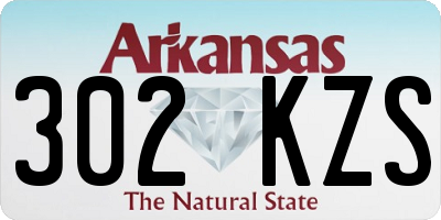 AR license plate 302KZS