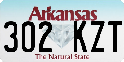 AR license plate 302KZT