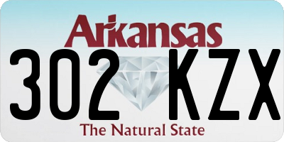 AR license plate 302KZX