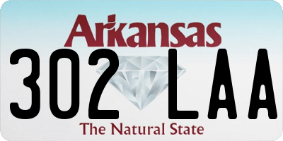 AR license plate 302LAA