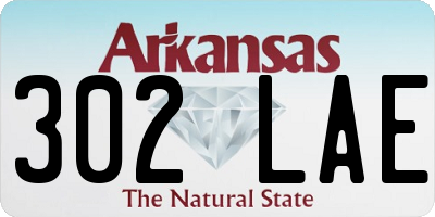 AR license plate 302LAE