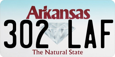 AR license plate 302LAF
