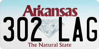 AR license plate 302LAG