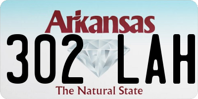 AR license plate 302LAH