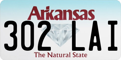 AR license plate 302LAI