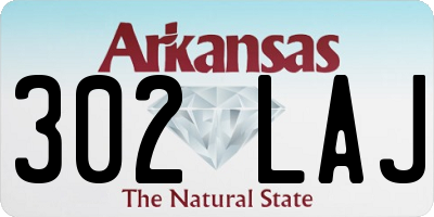 AR license plate 302LAJ