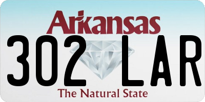 AR license plate 302LAR