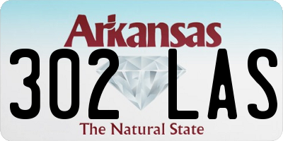 AR license plate 302LAS