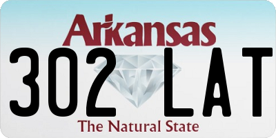 AR license plate 302LAT