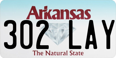 AR license plate 302LAY