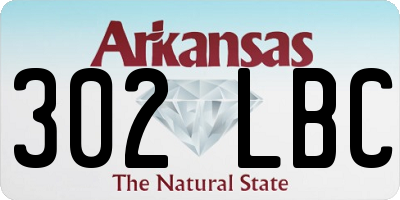 AR license plate 302LBC