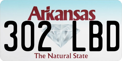 AR license plate 302LBD
