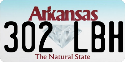 AR license plate 302LBH