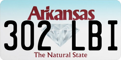 AR license plate 302LBI