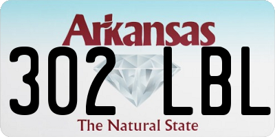 AR license plate 302LBL