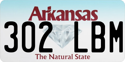 AR license plate 302LBM