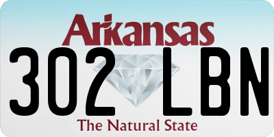 AR license plate 302LBN