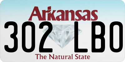 AR license plate 302LBO