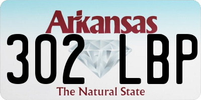 AR license plate 302LBP