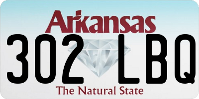 AR license plate 302LBQ