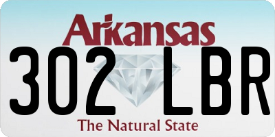 AR license plate 302LBR