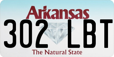 AR license plate 302LBT