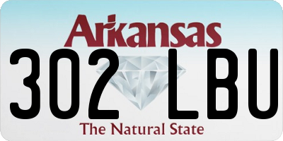 AR license plate 302LBU