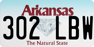 AR license plate 302LBW