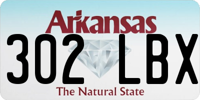 AR license plate 302LBX