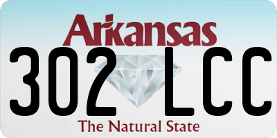 AR license plate 302LCC