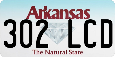 AR license plate 302LCD